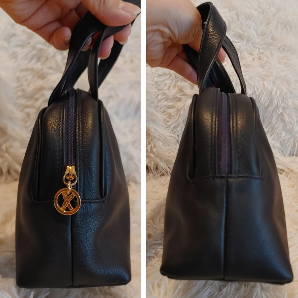 Paloma Picasso Small Dome Black Leather Handbag - Picture 11 of 15